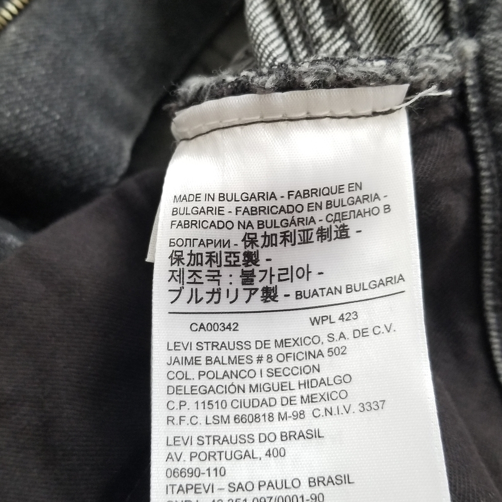 Levi's Made & Crafted Cigarette Slim Mid Rise Cropped Ankle Jeans Size 2… - Picture 11 of 14